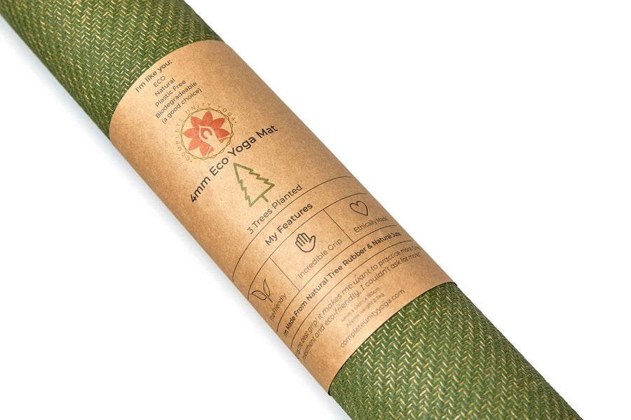 Complete Unity Yoga - CompleteGrip™ Eco Friendly Yoga Mat -Forest Green 4mm - Ready Sweat Go