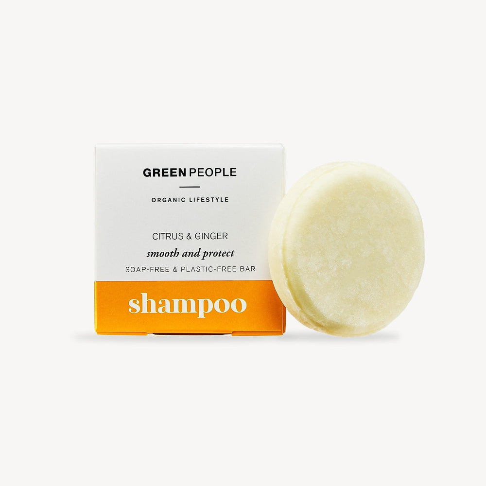 Green People Organic Citrus & Ginger Shampoo Bar - 50g - Ready Sweat Go
