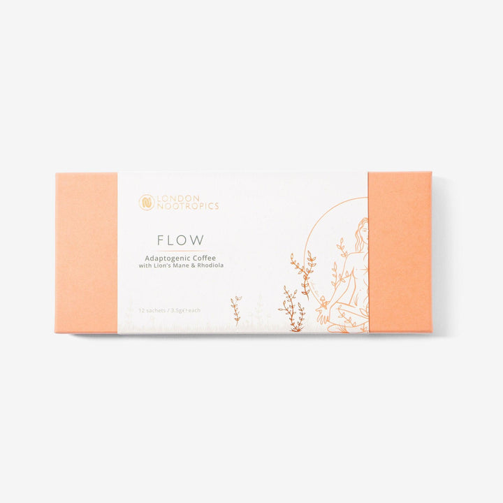 London Nootropics - Flow Mushroom Coffee - 12 Sachet Box - Ready Sweat Go