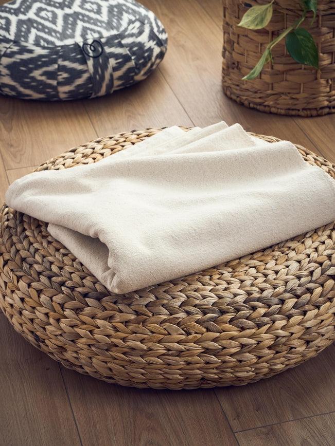 Yogamatters - Organic Cotton Yoga Blanket - Natural - Ready Sweat Go